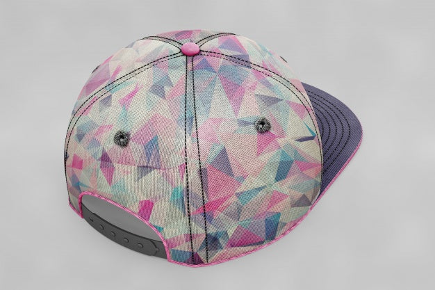 Free Colorful Baseball Cap Mockup Psd