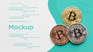 Free Colorful Cryptocurrency With Mock-Up Psd
