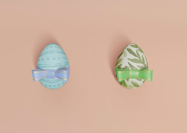 Free Colorful Easter Concept Mock-Up Psd