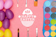 Free Colorful Easter Concept Mock-Up Psd