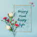 Free Colorful Flowers Concept Mock-Up Psd