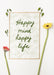 Free Colorful Flowers Concept Mock-Up Psd