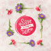 Free Colorful Flowers Concept Mock-Up Psd