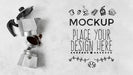 Free Components Of A Coffee Grinder Mock-Up Psd