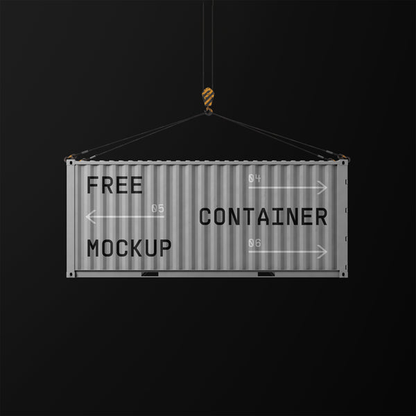 Free Container Mockup