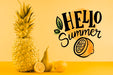 Free Copyspace Mockup For Summer Concepts Psd