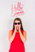 Free Copyspace Mockup For Summer With Joyful Woman Psd