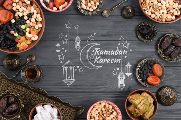 Free Copyspace Mockup With Ramadan Concept Psd