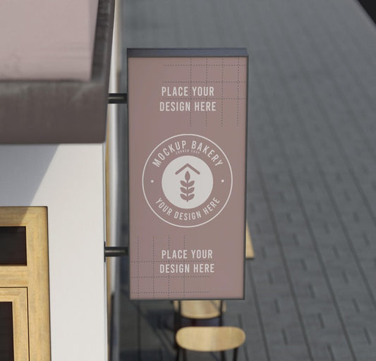 Free Corner Mock-Up Composition For Shop Psd