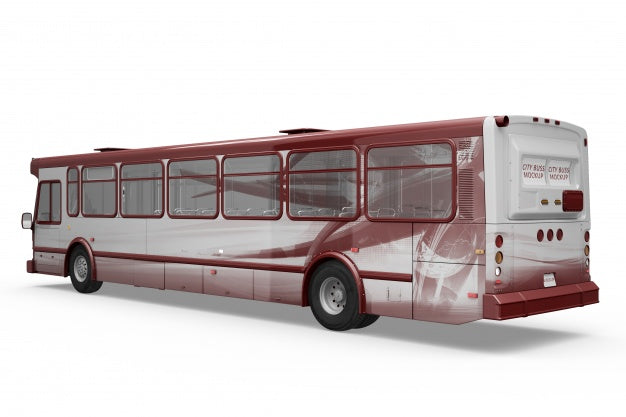 Free Creative Bus Mockup Psd