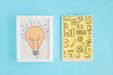 Free Creativity Concept With Frame And Clipboard Psd