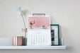Free Decorative Calendar Mockup On Shelf Psd