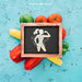 Free Decorative Vegetarian Mockup With Slate Psd