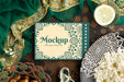 Free Delicious Indian Food With Mockup Psd