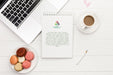 Free Desk Concept Mock-Up On Wooden Table Psd