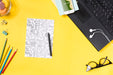 Free Desk Concept With Devices To Take Notes And Paper Sheets Psd