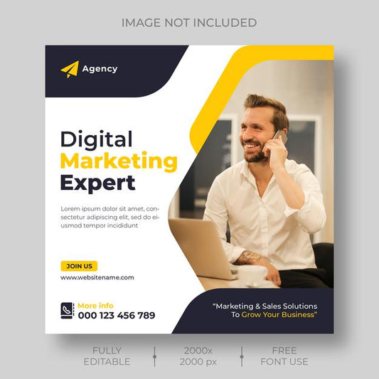 Free Digital Marketing Corporate Social Media And Instagram Post Template Psd