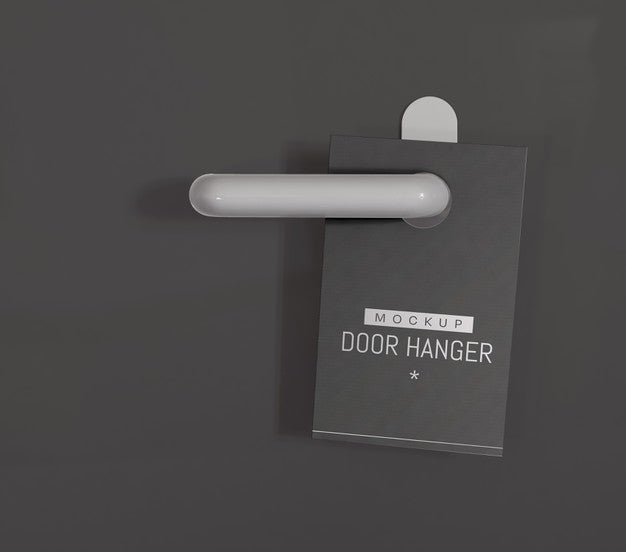 Free Door Hanger Mockup Psd