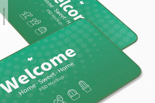 Free Door Mat Mockup, Close Up Psd