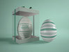 Free Easter Egg In Transparent Box Psd