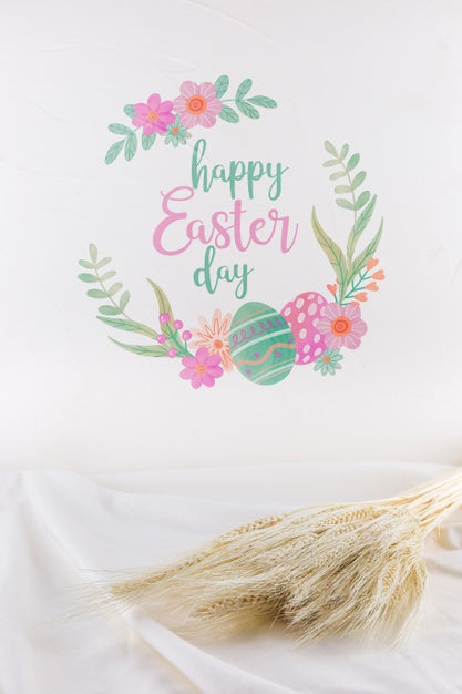 Free Easter Mockup With Copyspace Psd