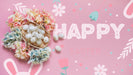 Free Easter Mockup With Eggs And Flowers Psd
