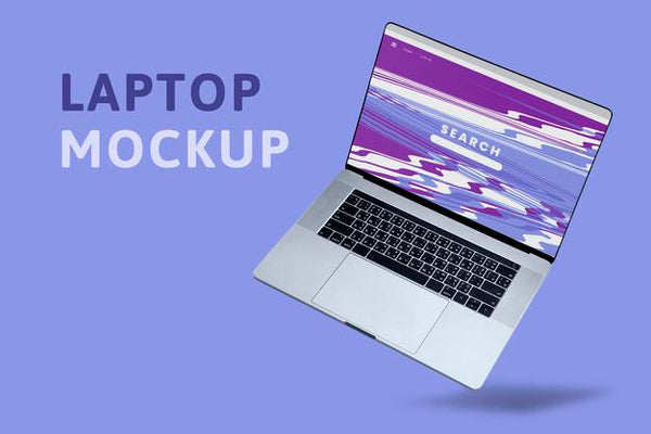 Free Editable Computer Screen Mockup With Presentation Slides Psd