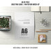 Free Elegant A6 Bi-Fold Greeting Card Template Psd