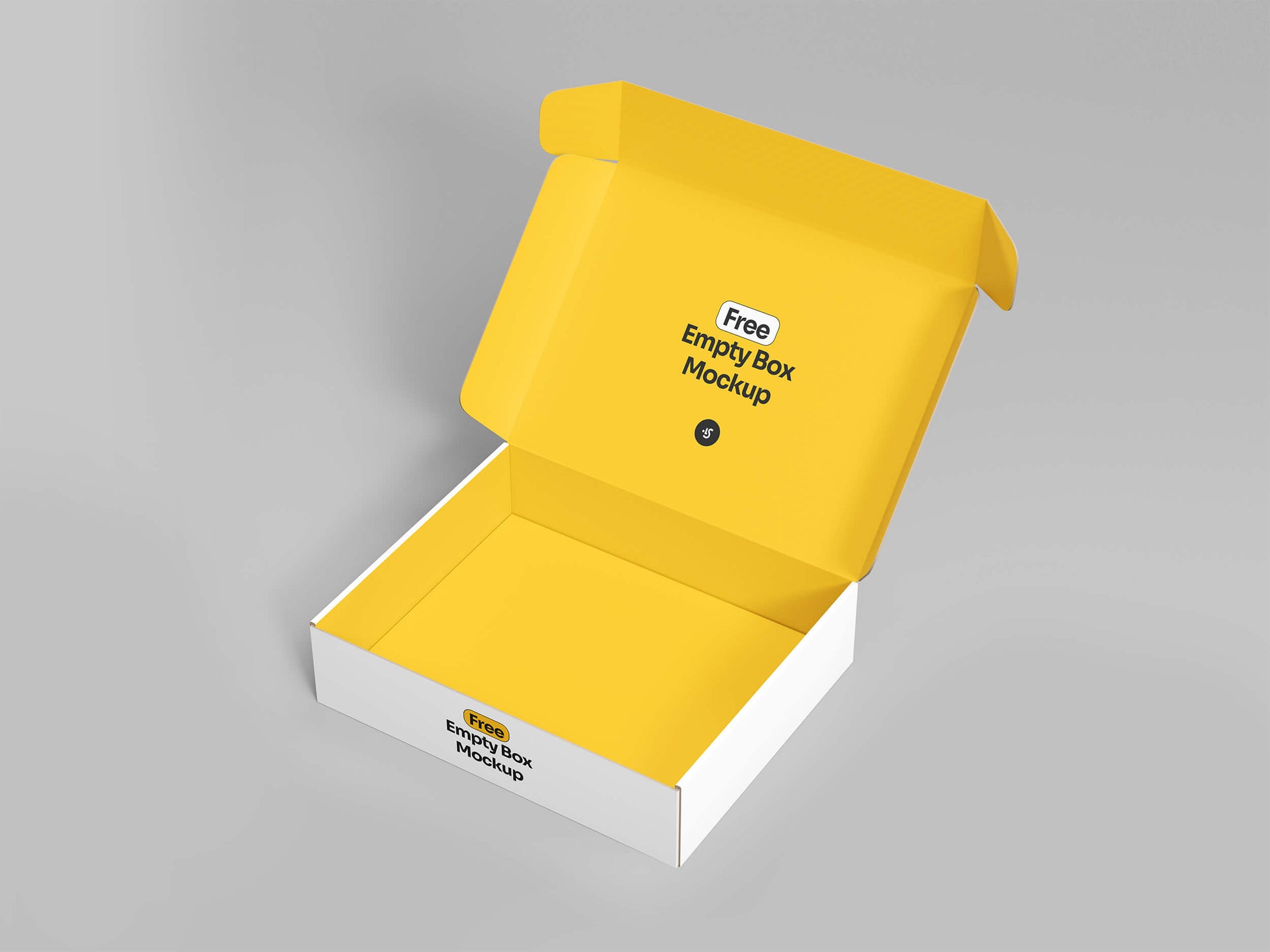 Free Empty Box Mockup