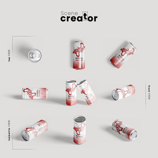 Free Energy Drink For Gym Mock-Up Psd