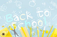 Free Flat Lay Back To School With Yellow Supplies Psd