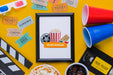Free Flat Lay Cinema Concept With Tickets Psd