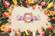 Free Flat Lay Copyspace Mockup For Spring Psd