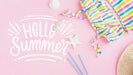 Free Flat Lay Copyspace Mockup For Summer Psd