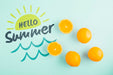 Free Flat Lay Copyspace Mockup With Summer Concept Psd
