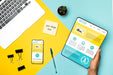 Free Flat Lay Devices Arrangement Mock-Up Psd