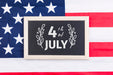 Free Flat Lay Independence Day Mockup With Slate Psd
