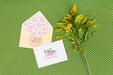 Free Flat Lay Mothers Day Composition With Card Mockup Psd