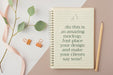 Free Flat Lay Notebook And Plant Psd