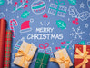 Free Flat Lay Of Colorful Christmas Gifts Mock-Up Psd