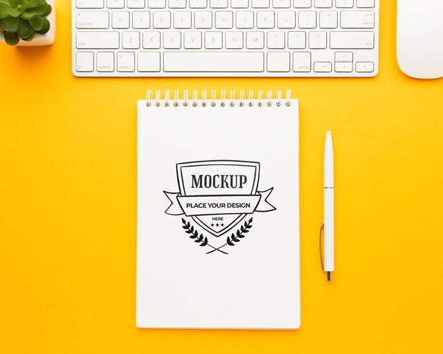 Free Flat Lay Of Desk Concept Mock-Up Psd