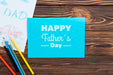 Free Flat Lay Of Father'S Day Concept Psd