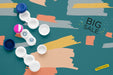 Free Flat Lay Optics Still Life Sale Composition Psd