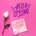Free Flat Lay Spring Mockup With Card Psd