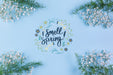 Free Flat Lay Spring Mockup With Copyspace And Frame Psd