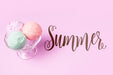 Free Flat Lay Summer Mockup With Copyspace And Ice Cream Psd