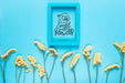 Free Flowers Assortment With Frame Psd