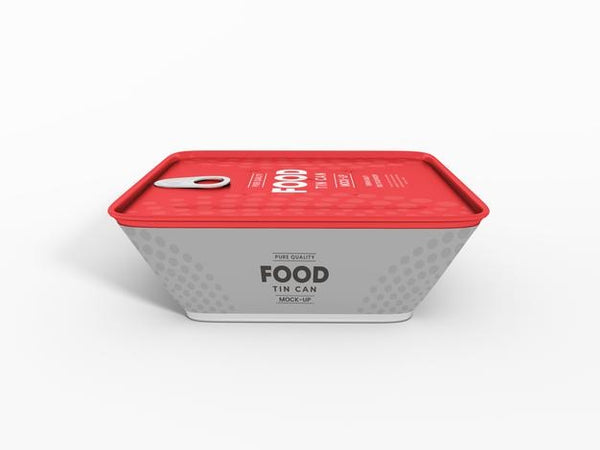 Free Foil Food Container Packaging Mockup Psd