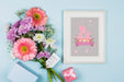 Free Frame Mockup With Mothers Day Concept Psd