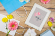Free Frame Mockup With Mothers Day Concept Psd
